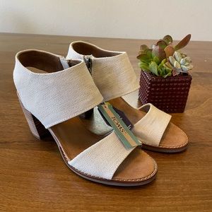 Toms Majorca Cutout Sandal - yarn dye ivory